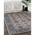 thumbnail image 2 of Ahgly Company Indoor Square Mid-Century Modern Carbon Gray Oriental Area Rugs, 3' Square, 2 of 6