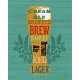 thumbnail image 2 of Appleman, Sam 12x14 Gold Ornate Wood Framed with Double Matting Museum Art Print Titled - Pint Glass Of Beer, 2 of 4