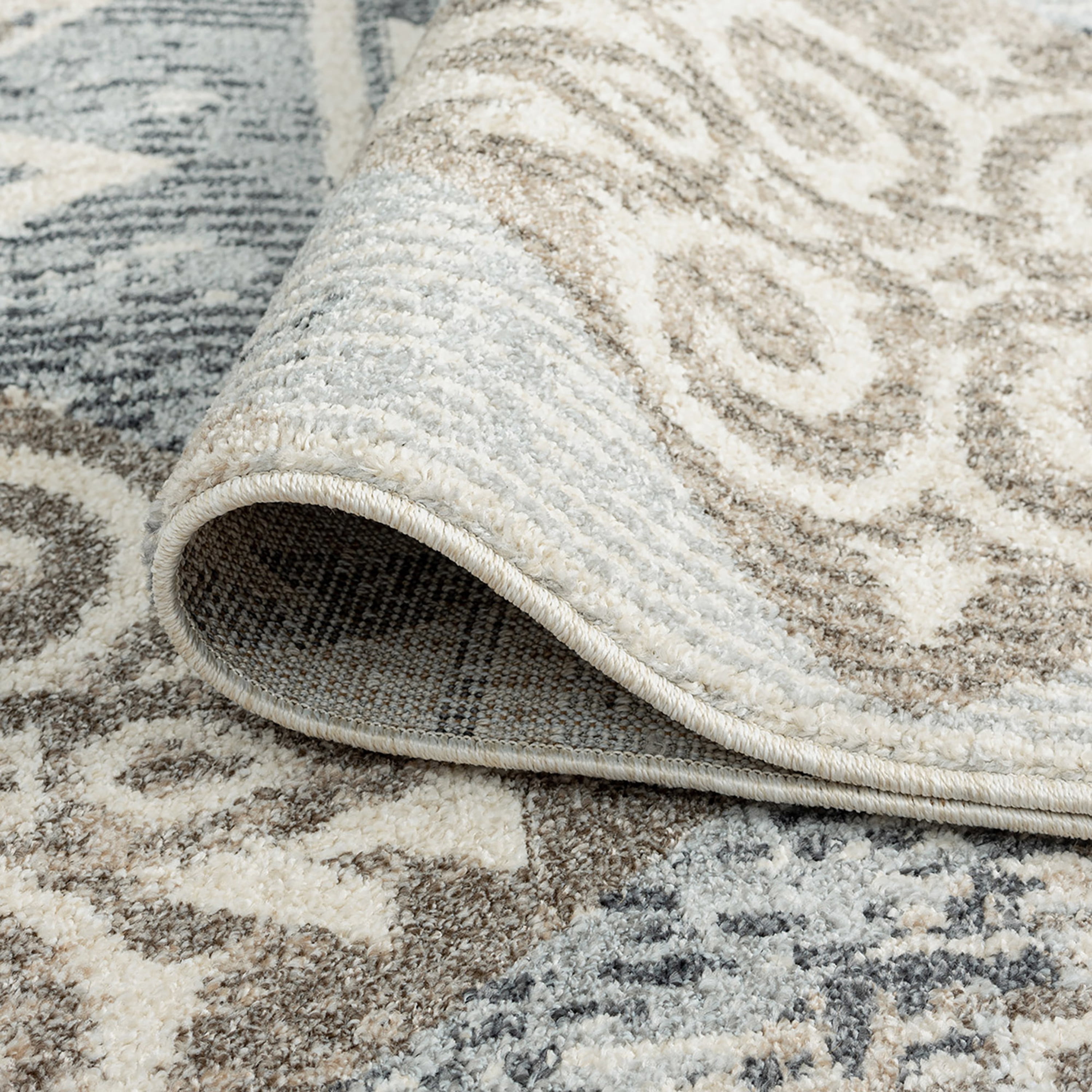 2x3 Modern Cream Small Area Rug, Throw Mat for Indoor Entry | Ideal for Kitchen or Bathroom Rugs 2' x 3'