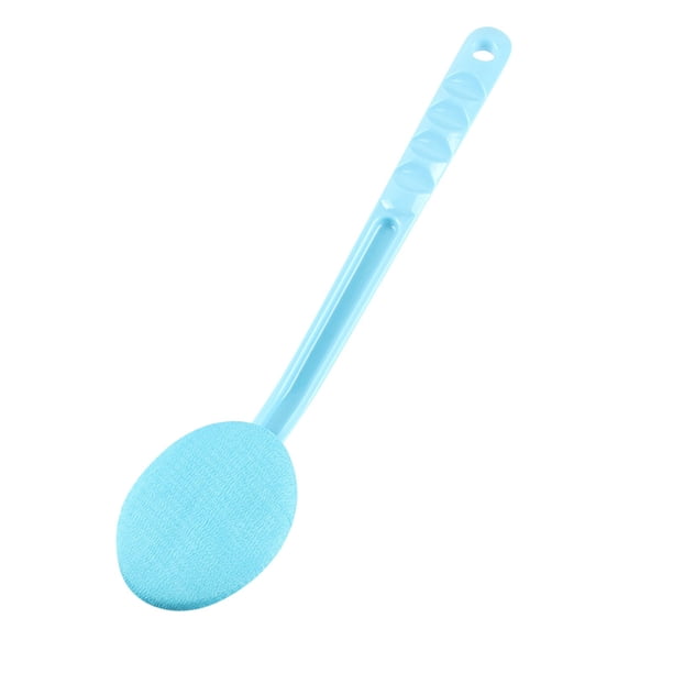 Cepillo de baño con mango largo desmontable de 37 cm para masaje de espalda