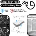 thumbnail image 4 of Butterfly and Moon Gothic Pattern Insulated Lunch Bag with Shoulder Strap and Bottle Holder,Bento School Lunch Bag Box,11x9.5x3.5 Inches, 4 of 5