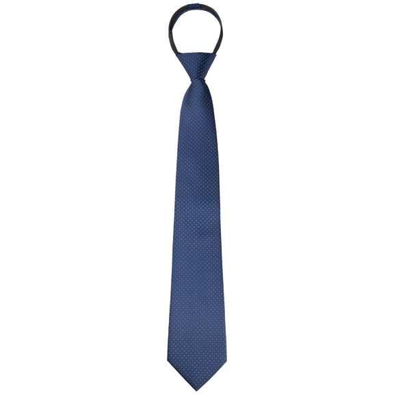 TELOLY Men's Tie Zipper Adjustable Neck Tie for Casual Formal Navy Blue -5
