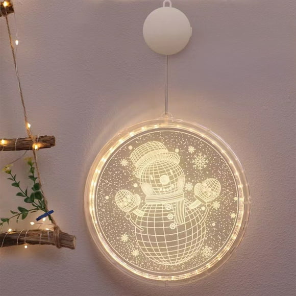 Chmadoxn Christmas Decorations, Christmas Decorative Lights Neon Lights LED Light Strings Suction Cup Hanging Lights Acrylic Pendants Room Atmospheres Colored Lights decorative lights