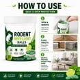 thumbnail image 6 of RPKPR 30PCS Rodent Repellent Balls, Natural Peppermint Oil Mouse Repellent for House Indoors, Safe for Pets, Mice & Rat Deterrent Tablets for Closet, Attic, Garage, Pantry, 6 of 9