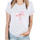 thumbnail image 3 of Fiudx Liquidación de Ahorros de Verano Top de Manga Corta con Cuello Redondo y Estampado Regular Sexy de Verano para Mujer, 3 of 3