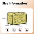 thumbnail image 4 of KLL Lemon (2) Print 2 Slice Toaster Dust Covers Kitchen Small Appliance Cover with 2 Pockets,Can hold Jam Spreader Knife & Toaster Tongs (11.4 x 7.9 x 7.5), 4 of 6