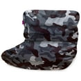 thumbnail image 2 of Posh Creations Structured Comfy Bean Bag Chair, Laguna Lounger, Nylon - Camo Dark and Black Gray, 2 of 6