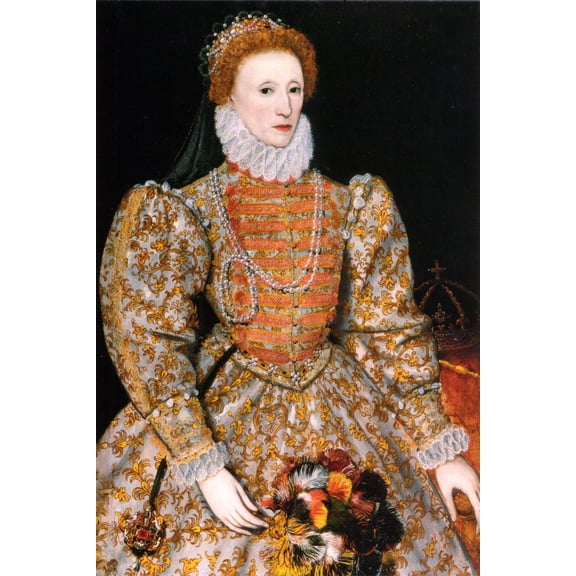 24x36 gallery poster, Darnley Portrait of Queen Elizabeth I of England