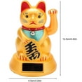 thumbnail image 2 of Gato De La Suerte Dorado Con Energía Solar Que Da La Bienvenida Que Agita El Brazo Haciendo Señas A La Fortuna Y La Salud, 2 of 5