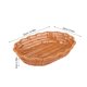 thumbnail image 4 of Cesta tejida para servir: cestas de pan de imitación de ratán, bandeja ovalada para aperitivos, frutas y repostería, ideal para cocina, restaurante, encimera, decoración del hogar., 4 of 7