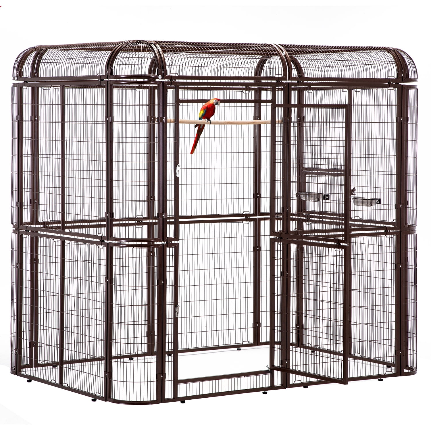 Walnest Walk in Iron Aviary Large Bird Cage Heavy Duty Pet Parrots ...