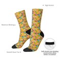 thumbnail image 4 of Gukieu Easter Print Contrast Color Mid-calf Socks, Sweat-wicking Athletic Socks, Unisex Clothing Accessories, 4 of 6