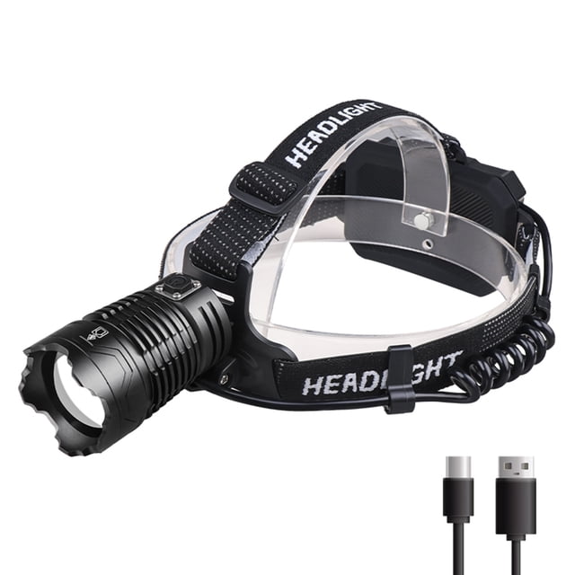 Faro de trabajo Zoom tipo C USB recargable XHP360 LED faro 3000lm al aire libre portátil cabeza linterna para correr Camping pesca Hugtrwg Para estrenar