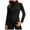 Black, variant on vigerkar Women's Long Sleeve Tops Mock Neck Ribbed Knit Slim Fit Pleated Basic T Shirts Lightweight Sweater Going Out Clothes (Black, XL)