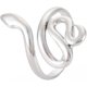 thumbnail image 3 of Anillo de serpiente abierto para mujer, personalizado, de acero inoxidable, talla 7 1/2 (17,7 mm)., 3 of 3