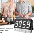 thumbnail image 3 of Sunjoy Tech Kitchen Timer 120dB Loud Alarm Large LED Display Energy-saving Magnetic Countdown Multi-purpose Portable Timer, 3 of 7