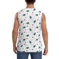 thumbnail image 4 of Goofa Hand Drawn Turtle Printed Men's Sleeveless T-Shirt - Athletic Gym Workout Tank Top for Men - Moisture-Wicking, UPF 30+ Quick-Dry Muscle Tee-Large, 4 of 8