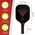 thumbnail image 3 of Franklin Sports Jet Pickleball Paddle Set, 4 Paddles, 4 x-40 Balls, Blue, Red, 3 of 12