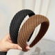 thumbnail image 4 of Xihbxyly Diadema de Punto con Rayas de Lana, Elegante Diadema de Lana, Cómoda y Elástica, Resistente y Duradera, Ideal para Uso Diario, Deportivo o de Ejercicio. Ideal Como Regalo para Mujer., 4 of 5