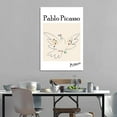 thumbnail image 3 of Picasso First Dove of Peace Room Aesthetic Poster Print Art Wall Painting Canvas Posters Gifts Modern Bedroom Decor 24x36inch(60x90cm), 3 of 6