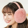 thumbnail image 7 of Japanese Girl Earmuffs Furry Faux Rabbit Fur Ear Muffs for Women Lovely Deer Ear Warmer Plush Winter Ear Cover Christmas 귀마개 (Black4), 7 of 7