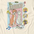 thumbnail image 3 of Disney Aristocats Men's Vintage Music Cover T-Shirt (Natural, S-XXXL), 3 of 3