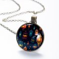 thumbnail image 6 of Retro Lantern Necklace Personalized Custom Photo Round Pendant Adjustable Stainless Steel Necklaces with Gift Box for Men Women Mothers Valentine's Jewelry Gift, 6 of 6