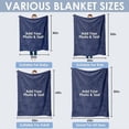 thumbnail image 5 of AISENIN Custom Blanket with Picture Personalized Blanket with Photos Customized Blanket with Picture Customized Couples Gifts Picture Blanket I Love You Birthday Gift for Girlfriend, 5 of 5