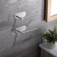 thumbnail image 3 of Toilet Paper Holder - Self Adhesive Toilet Roll Holder 2-Pack Stick on Wall for Bathroom and Kitchen. SUS 304 Stainless Steel Brushed, 3 of 5