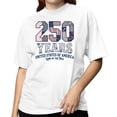 thumbnail image 2 of Smartprints 250 Years Usa Women's T-Shirt White, Cotton, L, 2 of 4