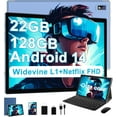 thumbnail image 1 of Android Tablet 10.1 Inch by JUEDUR | 22GB RAM+128GB ROM (expandable to 1TB) Keyboard & Mouse included | 8000 mAh Battery,Face Unlock, Split Screen feature, Android 14 with Octa-Core CPU (Brand New), 1 of 7