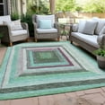 thumbnail image 4 of Dalyn Rugs Machine Washable Indoor/Outdoor Chantille Teal 8' x 10' Rug, 4 of 9