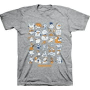 Mens Nickelodeon 90s Throwback Shirt - Retro Nick Group tee - Classic Nick Graphic T-Shirt (Athletic Heather, 3X-Large)