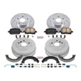 thumbnail image 3 of PowerStop Front and Rear Z23 Evolution Sport Brake Pad Rotor Drum and Shoe Kit Fits: TOYOTA Select Models K15064DK, 3 of 10