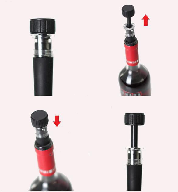 1PCS Air Pump Vacuum Preserver Champagne Sealed Wine Bottle Stopper Cork Plug 