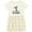 Natural with Stripes, variant on Inktastic 4th Birthday Mermaid Tail Girls Girls Toddler Dress