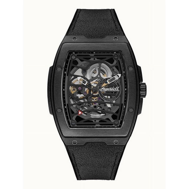 Ingersoll Reloj Automático Challenger I12307 para Hombre con Esfera Esqueletizada Negra