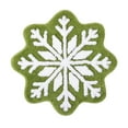 thumbnail image 1 of 26inch Christmas Snowflake Doormat Snowflake Welcome Mat Non Slip Round Doormat For Home Decoration, 1 of 6