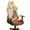 Horse Floral Print Orange Beige, variant on SCRAWLGOD St. Patrick's Day Shamrock Heart Print Light Green Print Gaming Chair Cover with Armrest Cover, Soft Computer Chair Seat Cover Backrest Slipcovers Rotating Desk Chair Seat Protectors