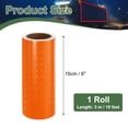 thumbnail image 2 of Uxcell Reflective Tape Strong Adhesive Safety Warning Reflector Tape, Waterproof Conspicuity for Trailers Trucks Orange 10 Feet x 6 Inch, 2 of 6