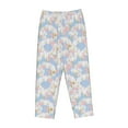 thumbnail image 6 of Uemuo Orchids Flowers Pattern Women's Wide Leg Palazzo Lounge Pants with Pockets Light Weight Loose Comfy Casual Pajama Pants-X-Large, 6 of 9