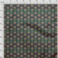 thumbnail image 3 of oneOone Cotton Poplin Fabric Leaves & Floral Block Fabric Prints By Yard 56 Inch Wide, 3 of 4