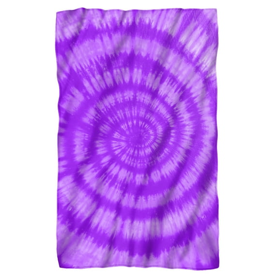 Logovision Purple Tie-Dye Fleece Blanket 36' x 58'