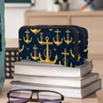 thumbnail image 6 of MUOOUM Pencil Case, Anchors Golden Pattern Large Capacity Pencil Pouch Stationery Pen Bag, 6 of 7
