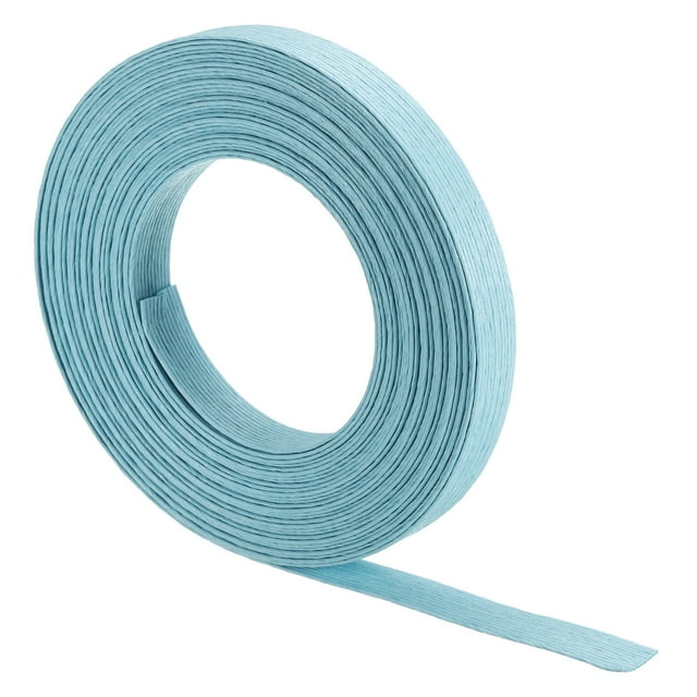 Unique Bargains 11 Yards Paper Rattan Weaving Cane 12-Ply Paper Rattan Weave Basket Weaving Making, Light Blue
