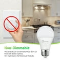 thumbnail image 4 of A19 LED Light Bulb, 100W Equivalent Light Bulbs, 15W 5000K Daylight, 1500 Lumens, Non-Dimmable LED Bulb, E26 Standard Base for Indoor and Outdoor, ETL Listed, 4-Pack, 4 of 6