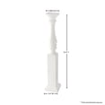 thumbnail image 4 of 31.5" Mdf Wood Spindle Stand set of 2 Red, 4 of 5