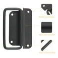 thumbnail image 2 of CIMAXIC Black Stainless Steel Toolbox Handles with Pre-punched Holes for Suitcase Use 2pcs,4.02"X3.07"X0.39", 2 of 5