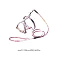 thumbnail image 3 of EGNMCR Série Dégradée Harnais de Poitrine pour Animaux de Compagnie Réglable Laisse Anti-Déchirable Laisse de Marche Extérieure Laisse de Sécurité en polyester Pet Leash Ensemble, 3 of 6