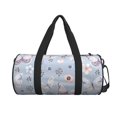 thumbnail image 2 of Haiem Blue Butterfly Pattern Gym Bag for Women Men, Waterproof Travel Duffel Bags, Personal Item Travel Bag Weekender Bag with Shoes Compartment & Wet Pocket, 2 of 8